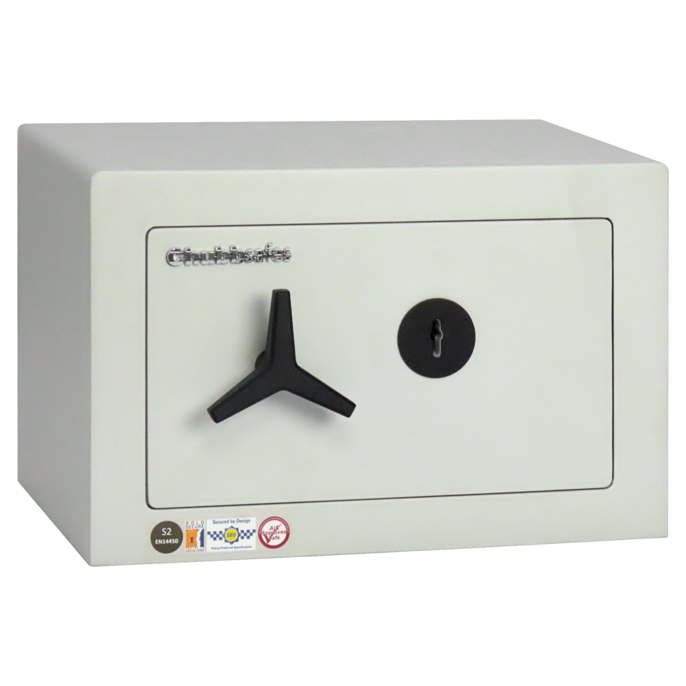 CHUBBSAFES Homevault S2 Burglary Resistant Safe 4,000 Rated - 15 KL S2 - Key Operated (26Kg)