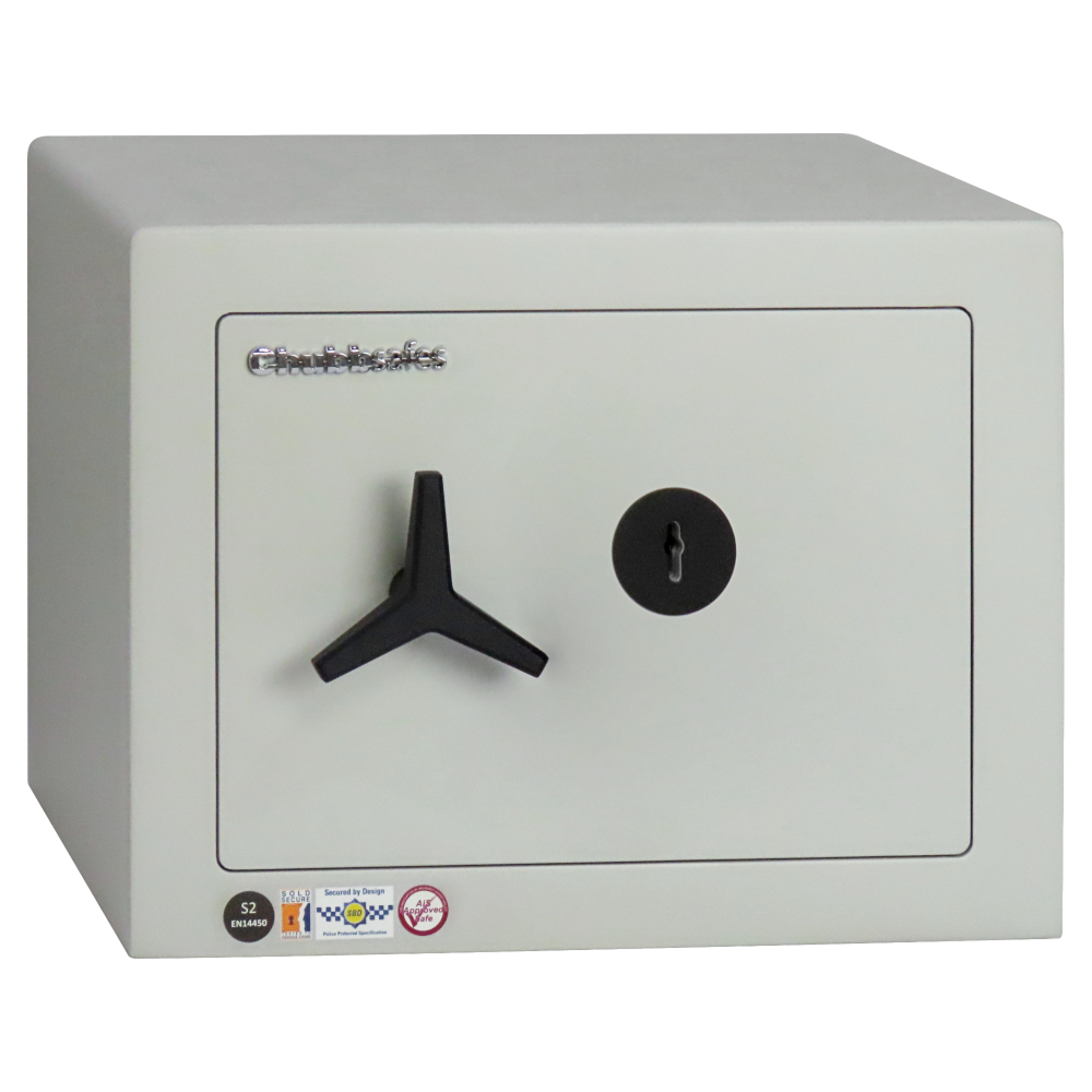 CHUBBSAFES Homevault S2 Burglary Resistant Safe 4,000 Rated - 25 KL S2 - Key Operated (31.8Kg)