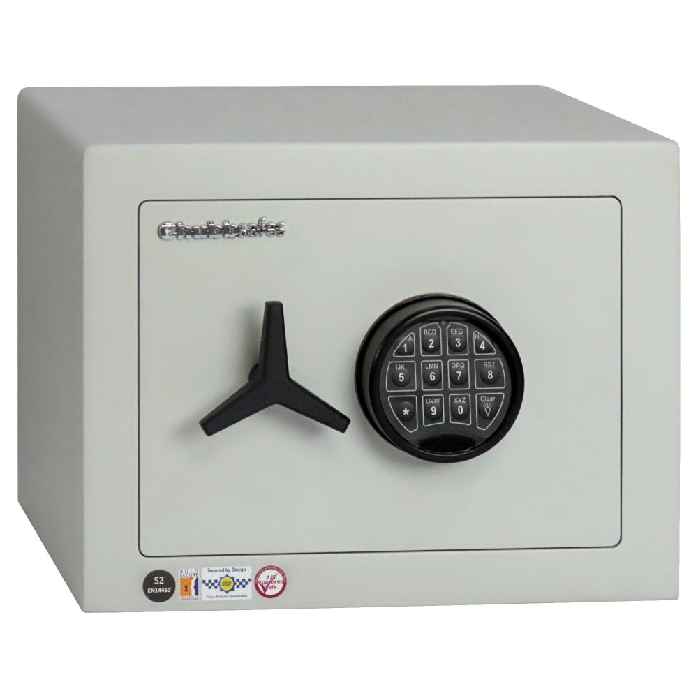 CHUBBSAFES Homevault S2 Burglary Resistant Safe 4,000 Rated - 25 EL S2 - Electronic Lock (31.8Kg)