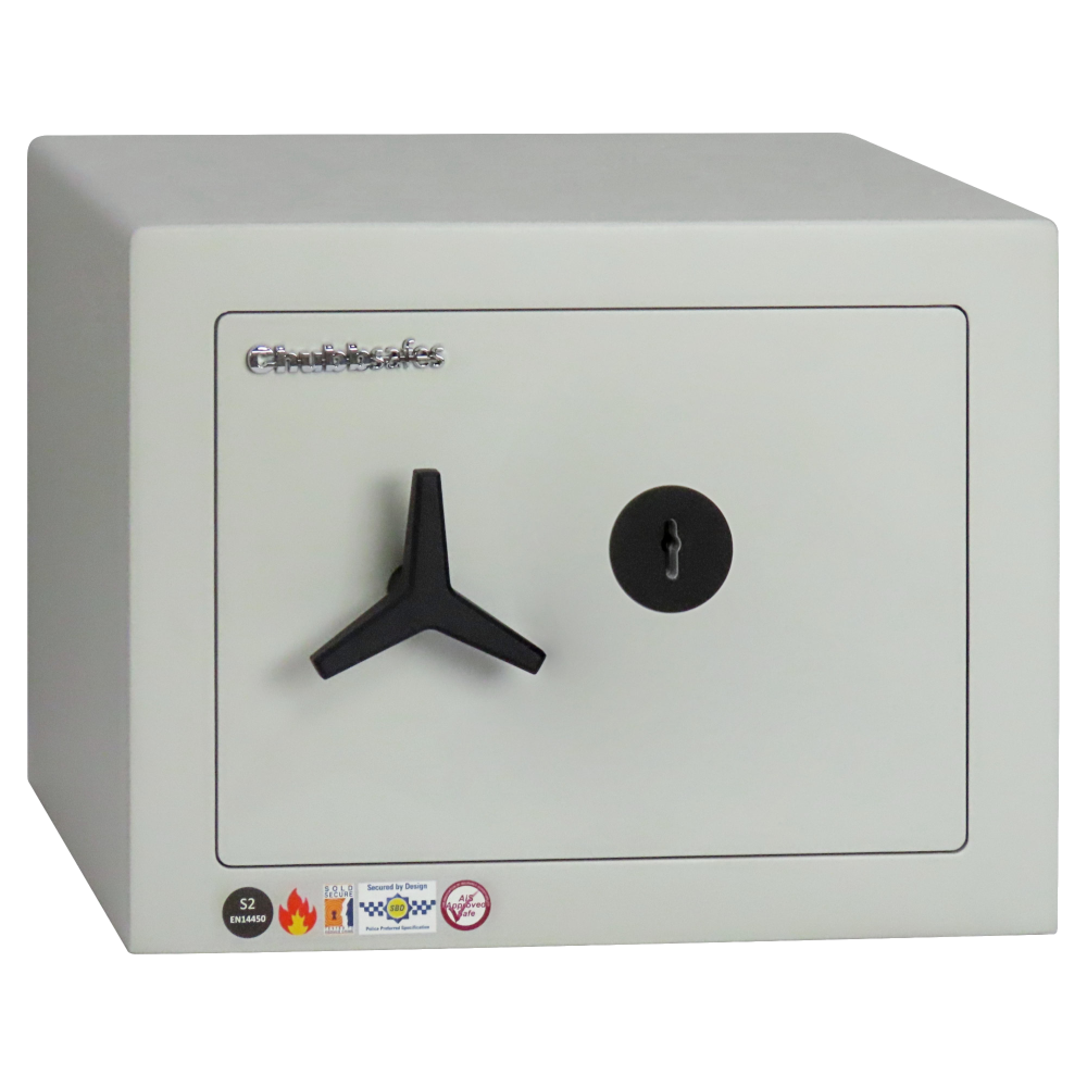 CHUBBSAFES Homevault S2 Plus Burglary & Fire Dual Protection Safe 4,000 Rated - 25-KL S2 Plus - Key Operated (35Kg)