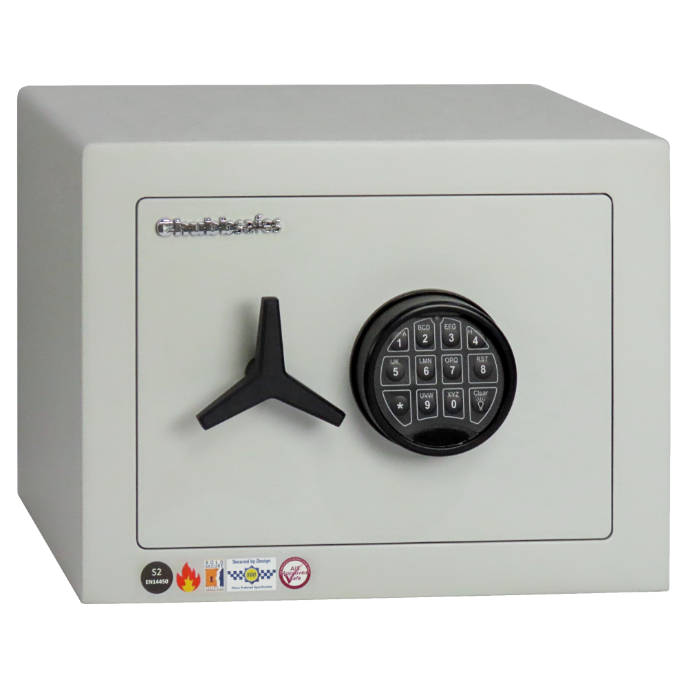 CHUBBSAFES Homevault S2 Plus Burglary & Fire Dual Protection Safe 4,000 Rated - 25-EL S2 Plus - Electronic Lock (35Kg)