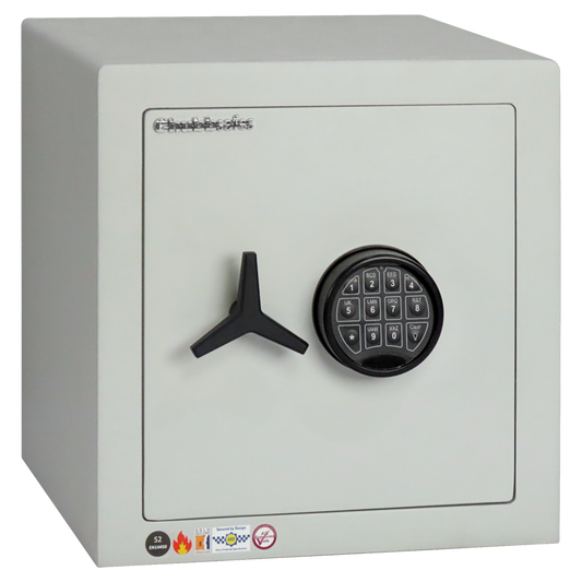 CHUBBSAFES Homevault S2 Plus Burglary & Fire Dual Protection Safe 4,000 Rated - 40-EL S2 Plus - Electronic Lock (49.2Kg)