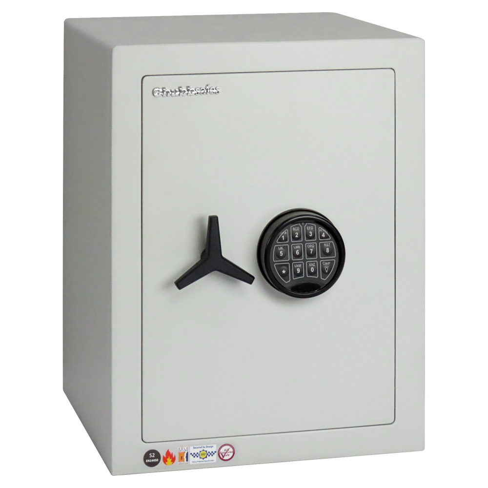 CHUBBSAFES Homevault S2 Plus Burglary & Fire Dual Protection Safe 4,000 Rated - 55-EL S2 Plus - Electronic Lock (56.5Kg)