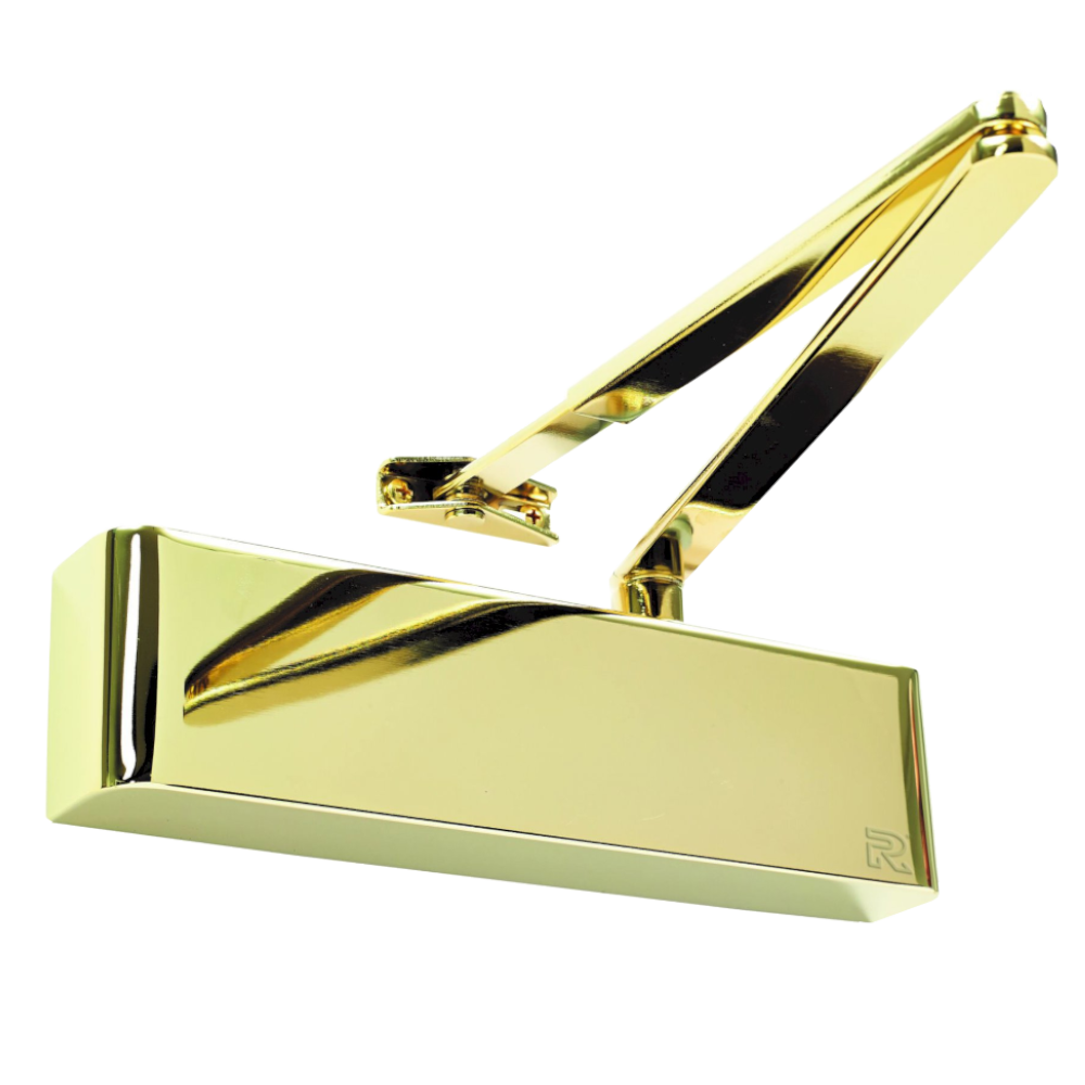 RUTLAND Fire Rated TS.9205 Door Closer Size EN 2-5 With Backcheck & Delayed Action - Polished Brass