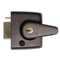 ERA 183 & 193 Deadlocking Nightlatch - 40mm Grey With Brass Cylinder Boxed
