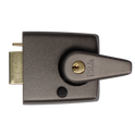 ERA 183 & 193 Deadlocking Nightlatch - 60mm Grey With Brass Cylinder Boxed