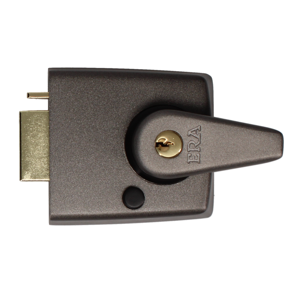 ERA 183 & 193 Deadlocking Nightlatch - 60mm Grey With Brass Cylinder Boxed