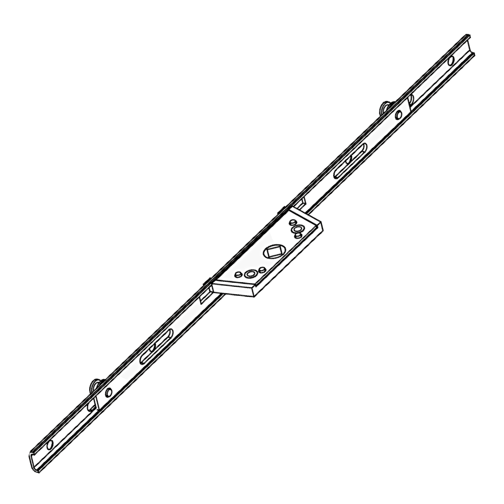 AVOCET Urail Espag Rod 16mm Faceplate & 8mm Cam With 20mm Backset - 1000mm