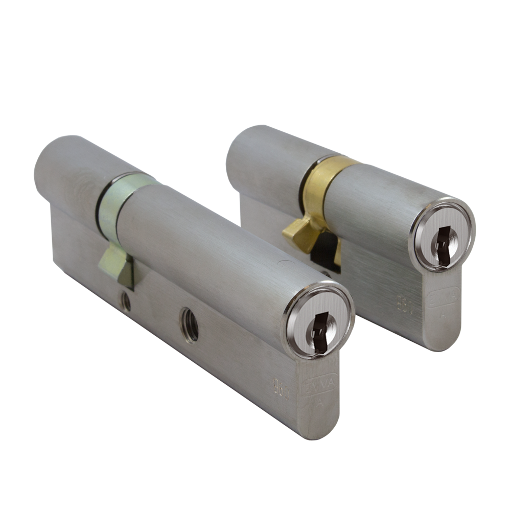 EVVA ICS L111 & S363 Keyed Alike Banham Cylinders Keyed To Differ Set - 003EI NP KA Pair