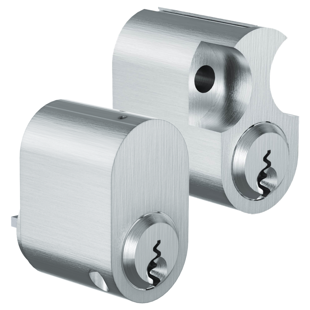 EVVA EPSnp SKA SKI Scandinavian Oval Cylinder Keyed Alike Pair Keyed To Differ Set - 44BE1 NP