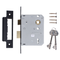 ERA 473 & 573 3 Lever Sashlock - 75mm Black Boxed
