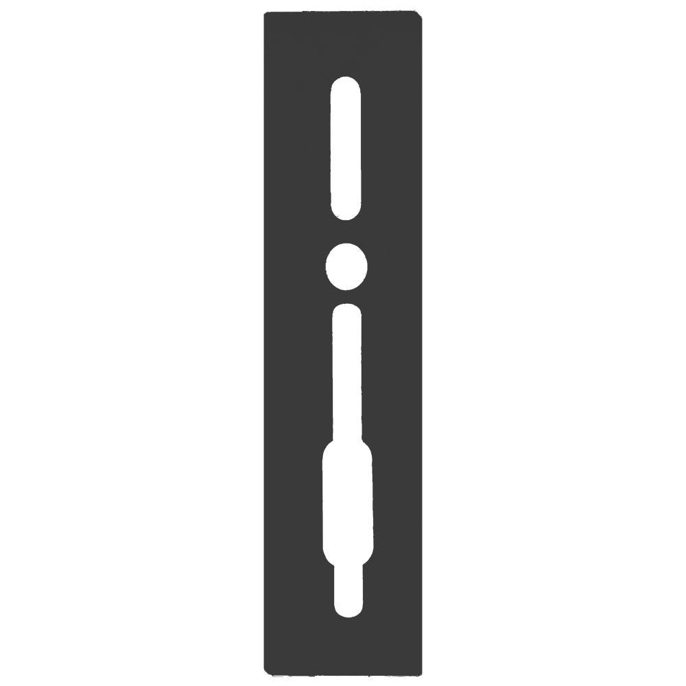 SASHSTOP Torchguard Door Handle Protector 35/35 Backset 300mm x 70mm - Long Above/Below Anthracite 223705