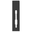 SASHSTOP Torchguard Door Handle Protector 35/35 Backset 300mm x 70mm - Short Below/Below Anthracite 223805