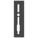 SASHSTOP Torchguard Door Handle Protector 30/45 Backset 300mm x 75mm - Long Above/Below Anthracite 223505