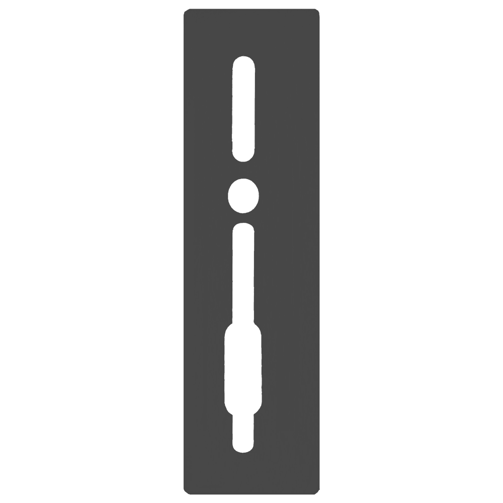 SASHSTOP Torchguard Door Handle Protector 30/45 Backset 300mm x 75mm - Long Above/Below Anthracite 223505