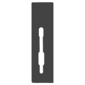 SASHSTOP Torchguard Door Handle Protector 30/45 Backset 300mm x 75mm - Short Below/Below Anthracite 223605