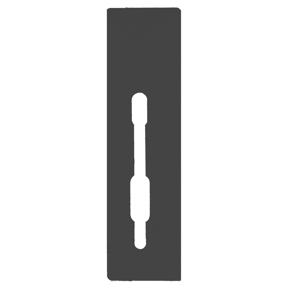 SASHSTOP Torchguard Door Handle Protector 30/45 Backset 300mm x 75mm - Short Below/Below Anthracite 223605