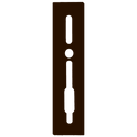 SASHSTOP Torchguard Door Handle Protector 35/35 Backset 300mm x 70mm - Long Above/Below Brown 223706