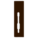SASHSTOP Torchguard Door Handle Protector 30/45 Backset 300mm x 75mm - Short Below/Below Brown 223606
