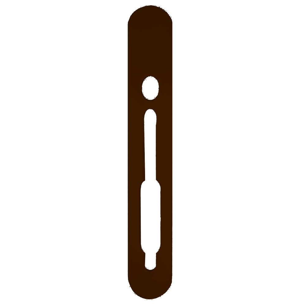 SASHSTOP Torchguard Door Handle Protector Discreet Mini 237mm x 40mm - Mini Below/Below Brown 224405