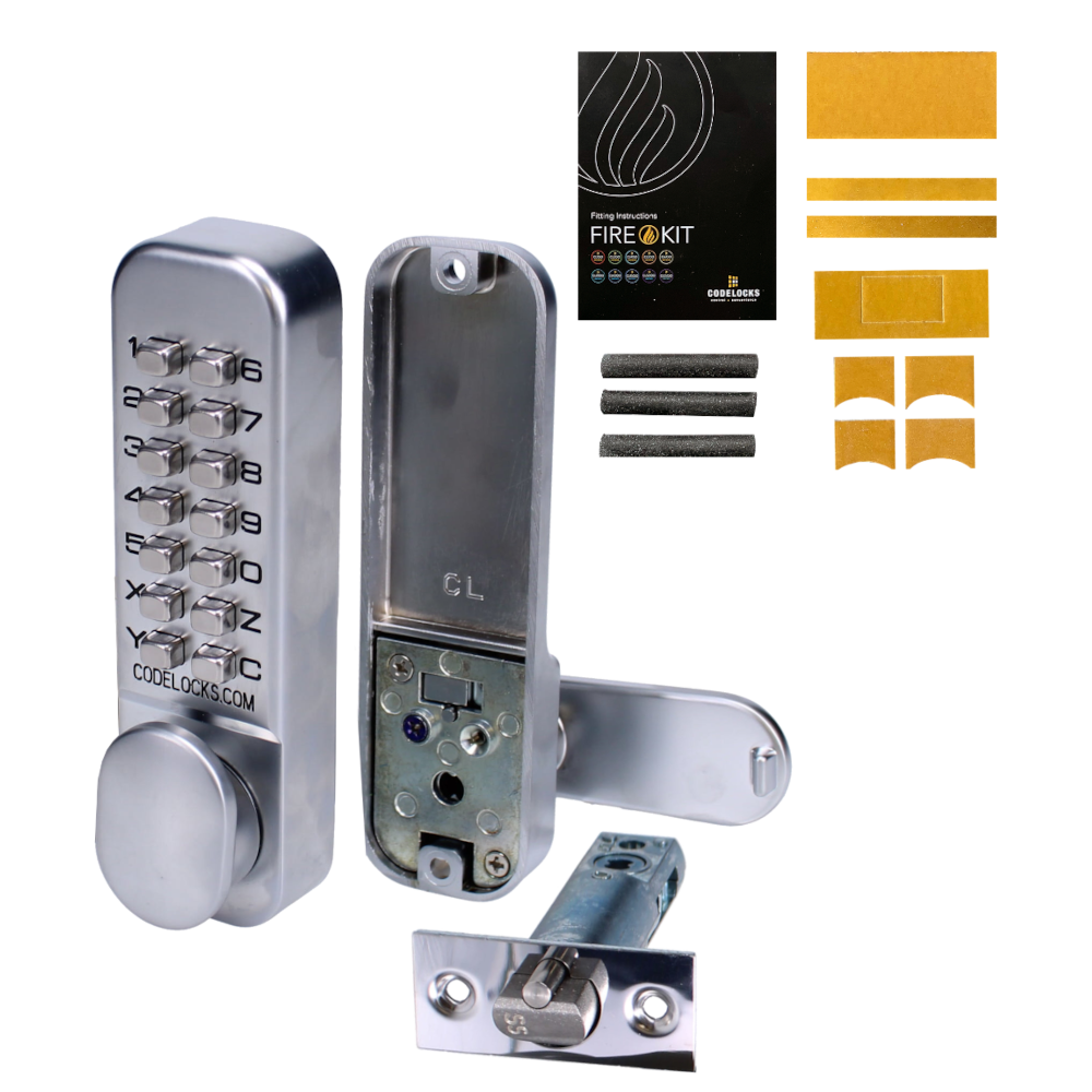 CODELOCKS CL155 Digital Lock With Optional Holdback - CL155 SG FKP With Fire Kit
