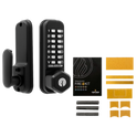 CL0255 Marine By Codelocks Digital Lock With Key Override - CL0255 KO Black With Fire Kit