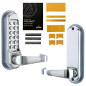 CODELOCKS CL510 / CL515 Digital Lock With Tubular Latch - CL515 SS With Passage Set And Fire Kit