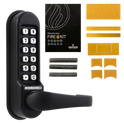 CL0510 Marine By Codelocks Digital Lock - Black - CL0515 With Passage Set And Fire Kit