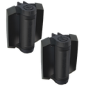 D&D Truclose Heavy Duty Hinges for Narrow Metal Gates - With Black trims & 2 Legs