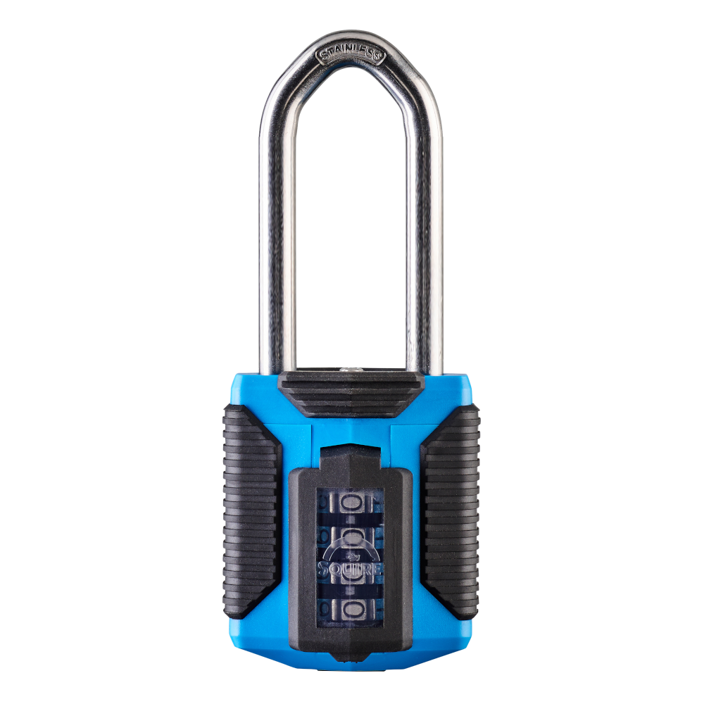 SQUIRE CP50/ATLS - All Terrain Stainless Steel Shackle Combination Padlock - Long Shackle CP50/ATLS/2.5 (Visi)