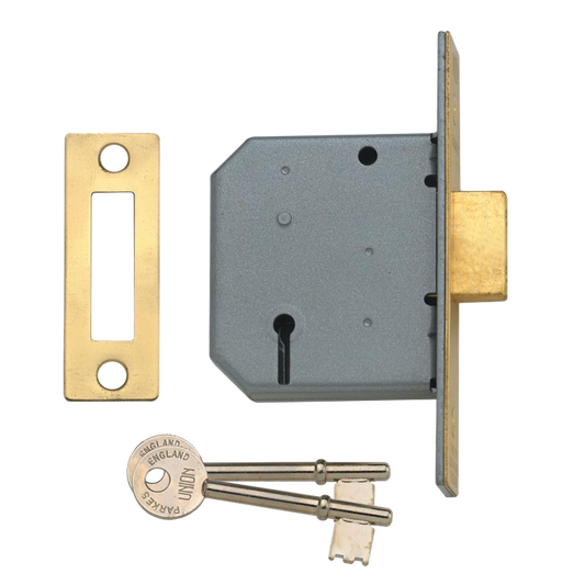 UNION 2177 3 Lever Deadlock - 64mm PL KA M101M Bagged
