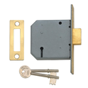 UNION 2177 3 Lever Deadlock - 75mm PL KA M101M Bagged