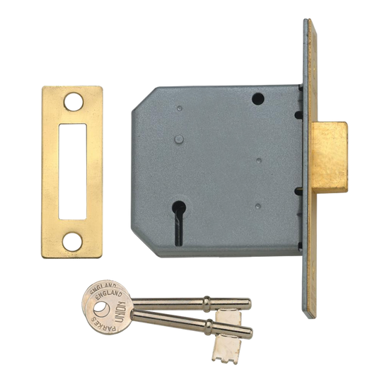 UNION 2177 3 Lever Deadlock - 75mm PL KA M101M Bagged