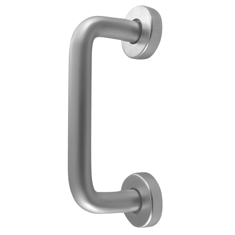 DORTREND 20RCR2 Bolt Fix Round Rose Aluminium Pull Handle - 150mm SAA