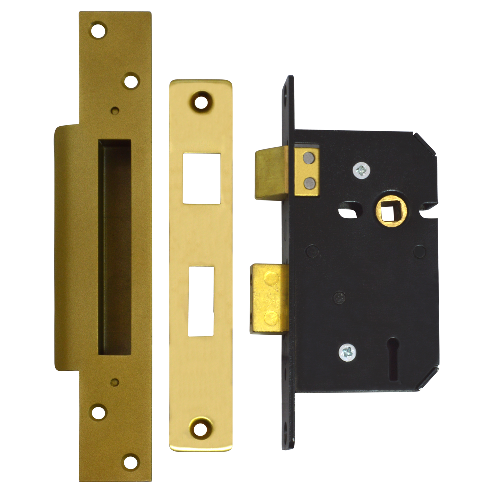 WILLENHALL LOCKS M5 5 Lever Sashlock - 64mm PB MK Boxed