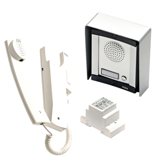 VIDEX 8K1 Audio 1 Way Intercom Kit With 3011A Handset - Surface
