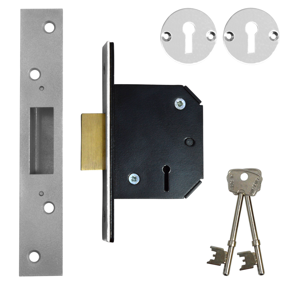 WILLENHALL LOCKS M1 5 Lever Deadlock - 64mm SC KD Boxed