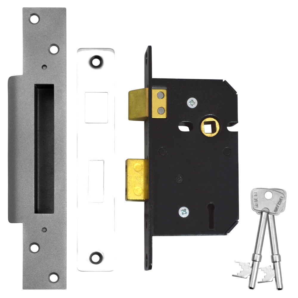 WILLENHALL LOCKS M5 5 Lever Sashlock - 64mm SC KD Boxed