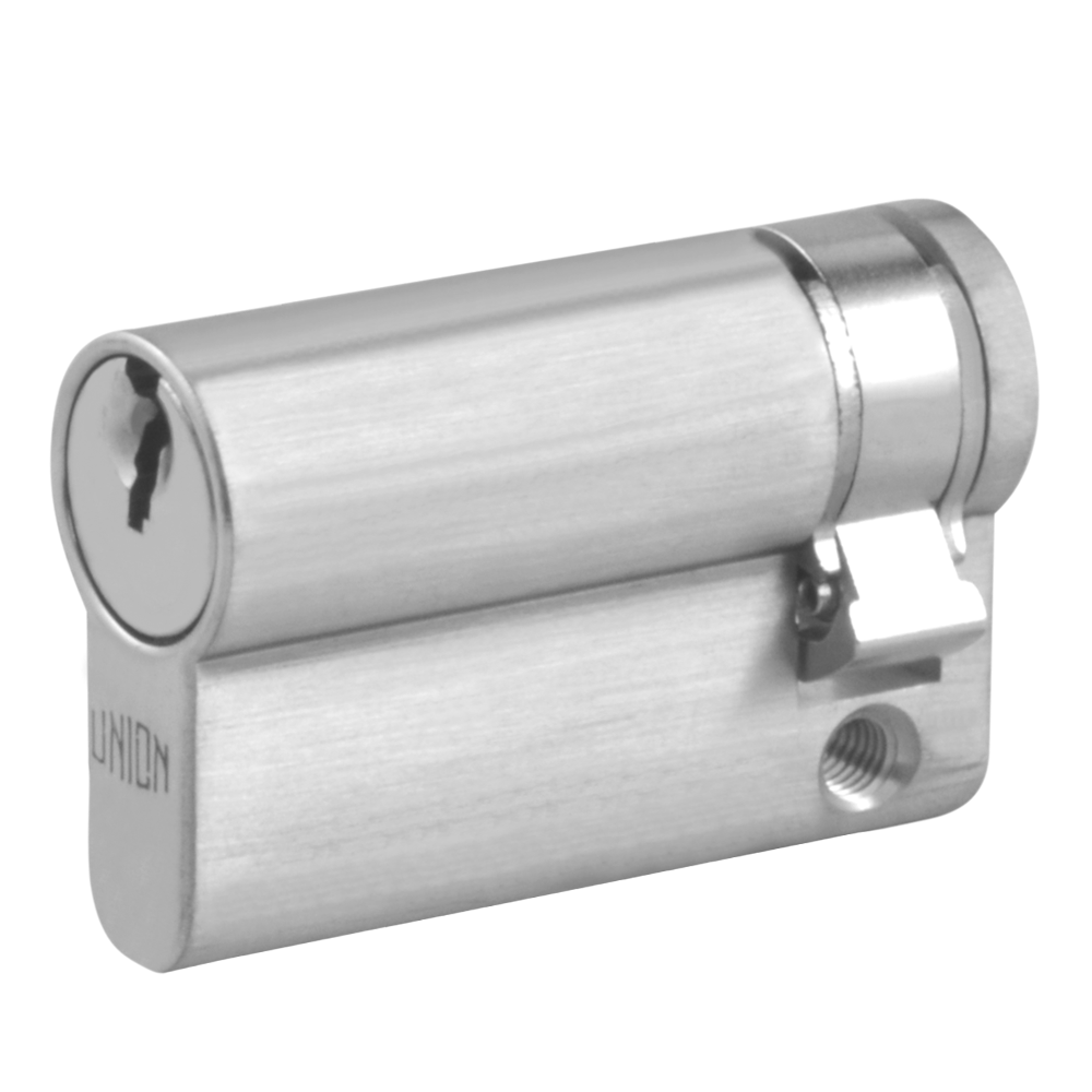 UNION 2X20A Euro Half Cylinder - 49mm (41/8) KD SC