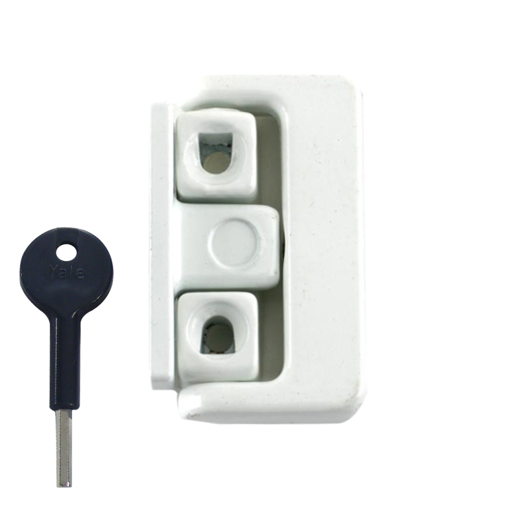 YALE 8K101 Window Swing Lock - WH 1 Lock + 1 Key Visi