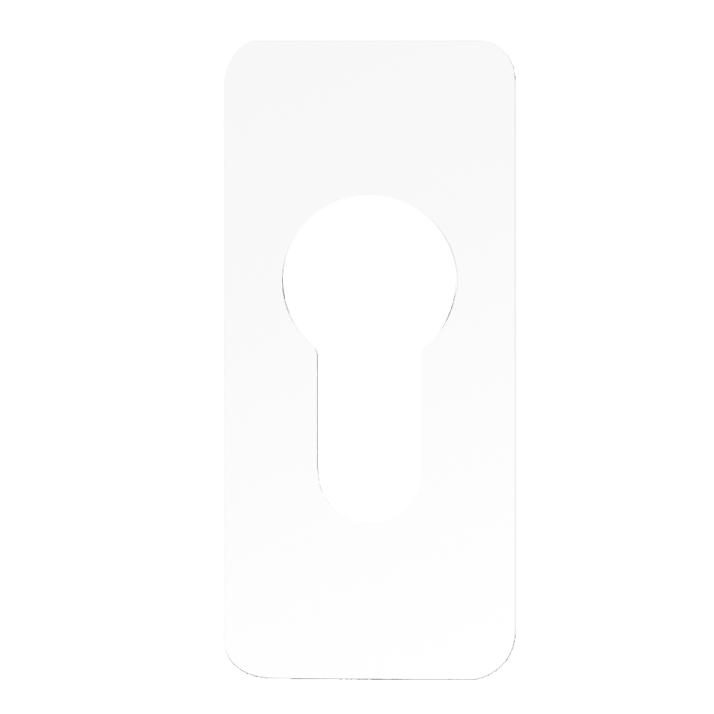 SOUBER TOOLS EE2 Self Adhesive Euro Escutcheon - WH