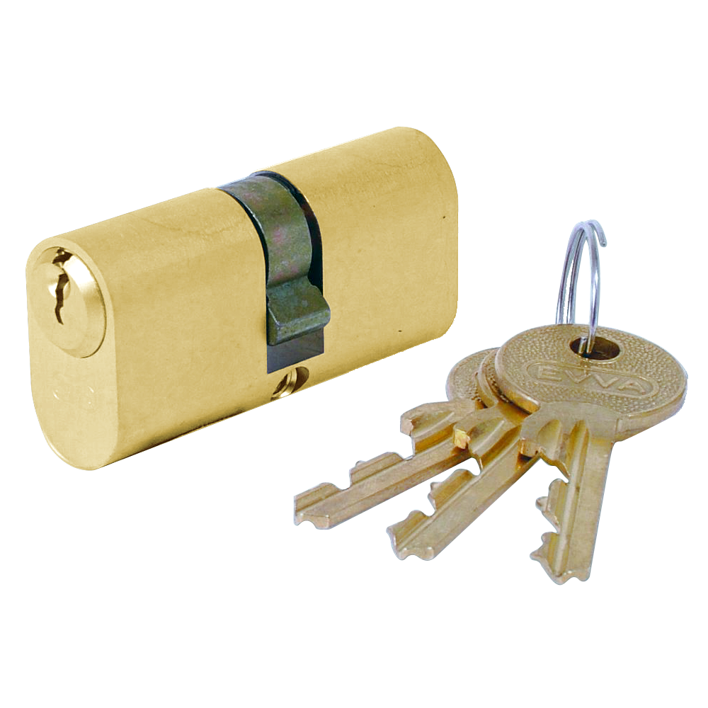 EVVA A5 ODZ Double Oval Cylinder KD - 82mm 41-41 (36-10-36) PB