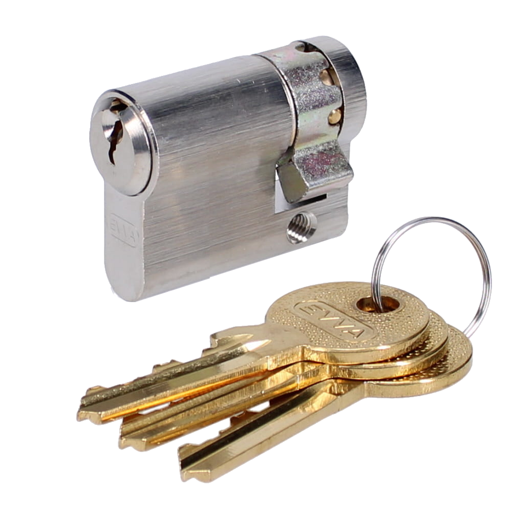 EVVA A5 HZ Euro Half Cylinder With Adjustable Cam KD - 36mm (27-9) NP