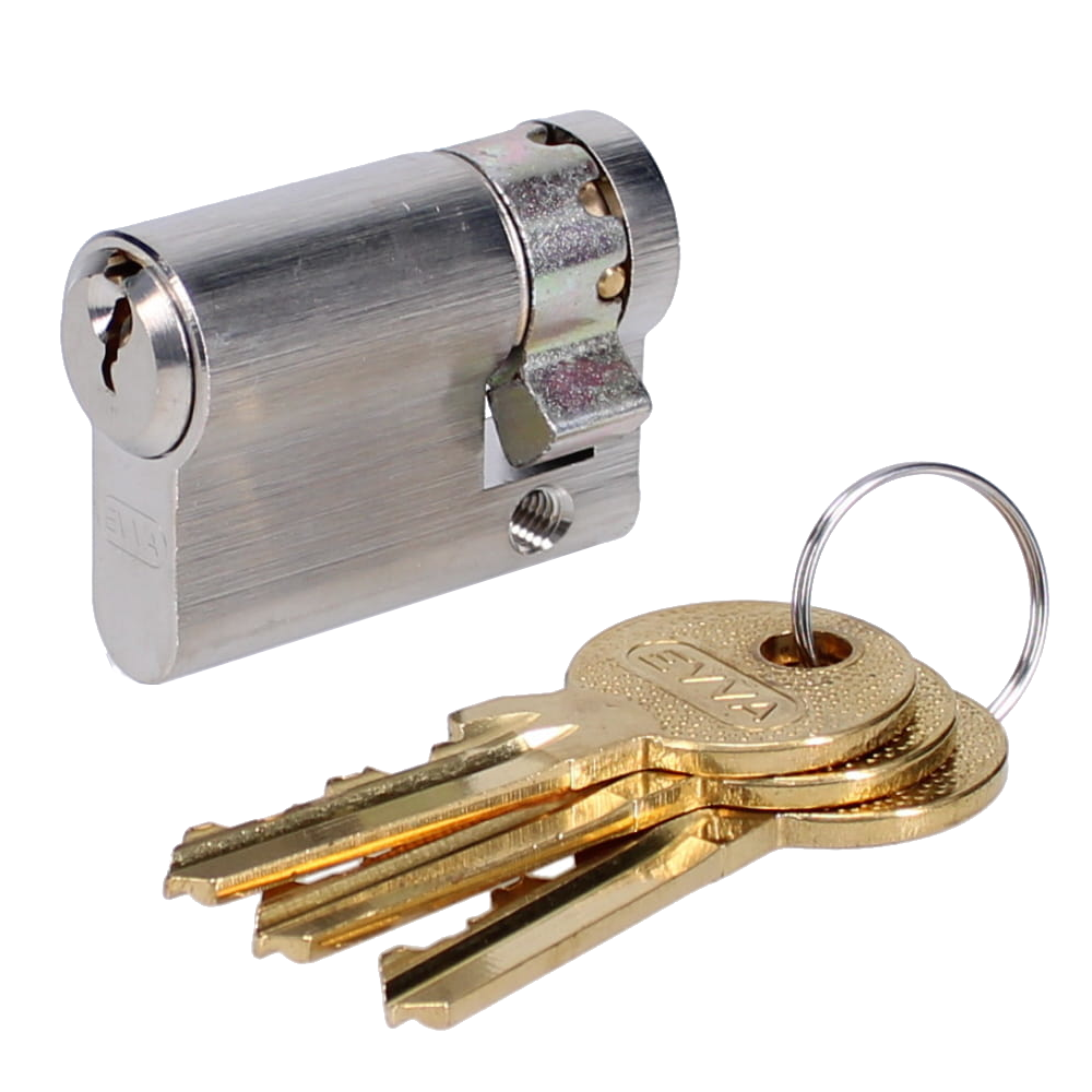 EVVA A5 HZ Euro Half Cylinder With Adjustable Cam KD - 41mm (32-9) NP