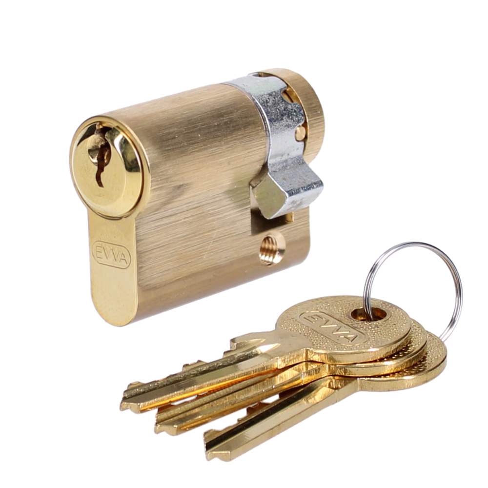EVVA A5 HZ Euro Half Cylinder With Adjustable Cam KD - 41mm (32-9) PB