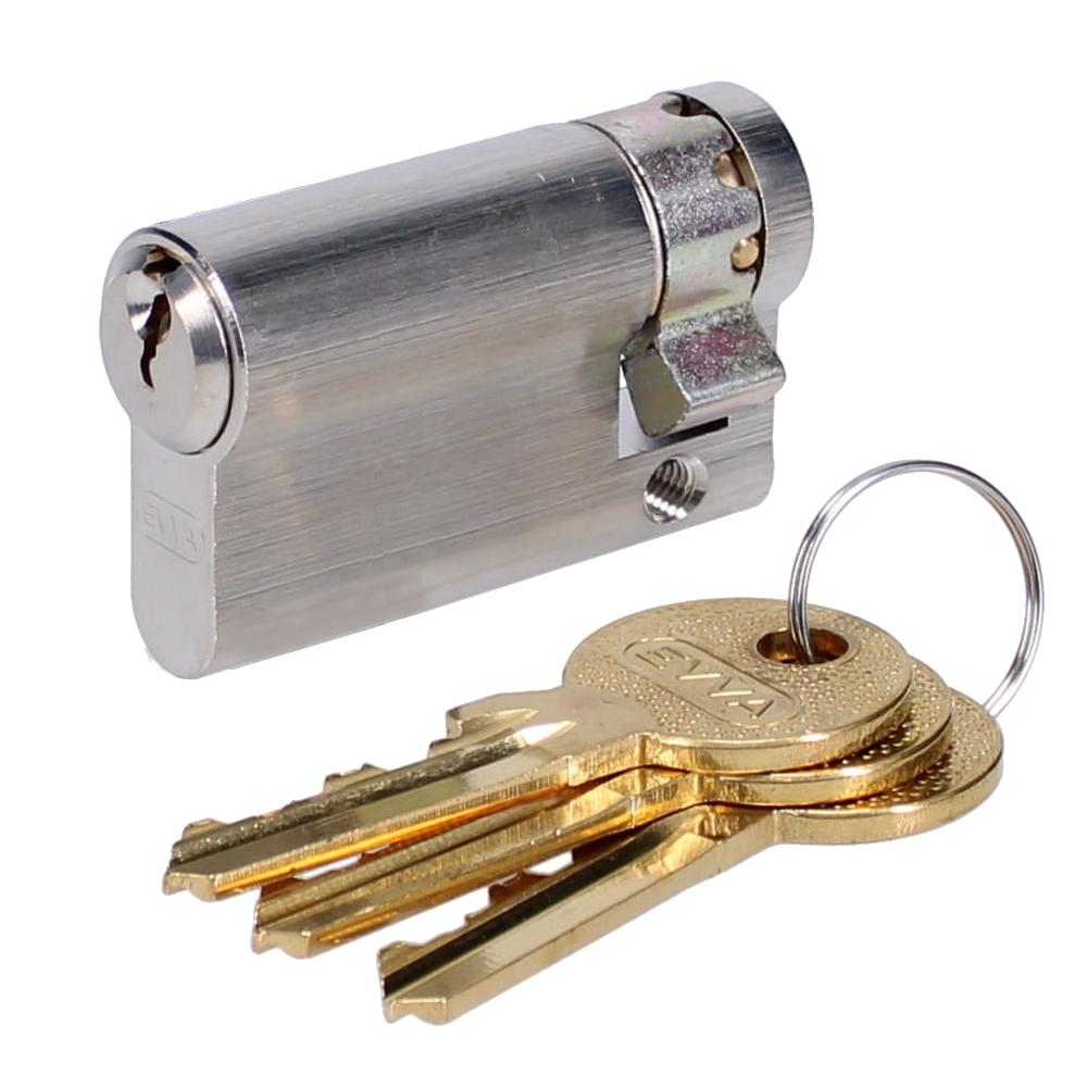 EVVA A5 HZ Euro Half Cylinder With Adjustable Cam KD - 56mm (47-9) NP
