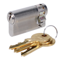 EVVA A5 HZ Euro Half Cylinder With Adjustable Cam KD - 61mm (52-9) NP