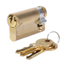 EVVA A5 HZ Euro Half Cylinder With Adjustable Cam KD - 61mm (52-9) PB