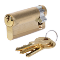 EVVA A5 HZ Euro Half Cylinder With Adjustable Cam KD - 76mm (67-9) PB