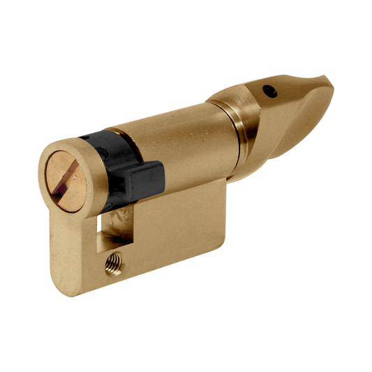 EVVA KHZ Euro Half Turn Cylinder - 41mm (32-9) PB